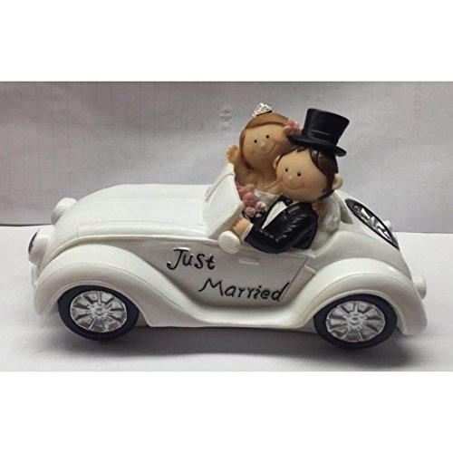 sehr schöne Sparschwein,Sparbüchse,Spardose Hochzeitspaar im Cabrio