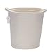 Sea Team 14.5" Natural Cotton Thread Woven Rope Storage Basket Bin Hamper with Handles for Nursery Kid's Room Storage (Tall, White)