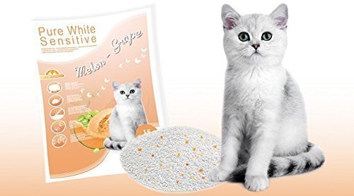 Preisvergleich Produktbild Europet Katzenstreu Pure White Sensitive Melone-Traube 15L
