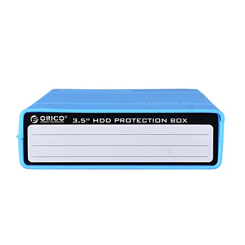 ORICO Festplatte Schutzhülle 2 Stücke 3,5 Zoll HDD Schutz Tasche Anti-Statik Case in Blau, PHP35 - 5