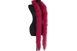 BAKERMICHE 2 m Federboas natürlicher Federschal flauschige Federboas Kostümparty Zubehör für Hochzeit Party Cosplay Tanzkostüm