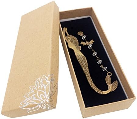 Antique Metal Mermaid, Angel Beaded Bookmark with Pendant (Mermaid)