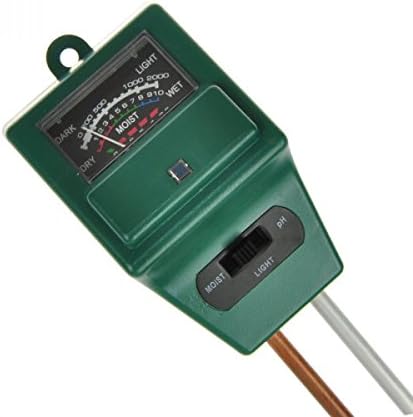 EarlyBirdSavings 3 in1 Soil Garden Green Handle Probe Soil PH Moisture and Light Tester Meter