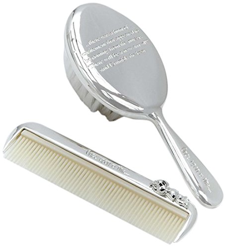 Mamas & Papas Silver Plated Brush and Comb Set