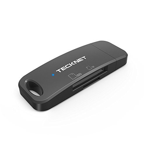 TeckNet® USB 3.0 SD/TF 2-Slot Kartenleser Card Reader Kartenlesegerät 8-in-1 für SDXC, SDHC, SD, MMC, RS-MMC, Micro SDXC, Micro SD, Micro SDHC Karte