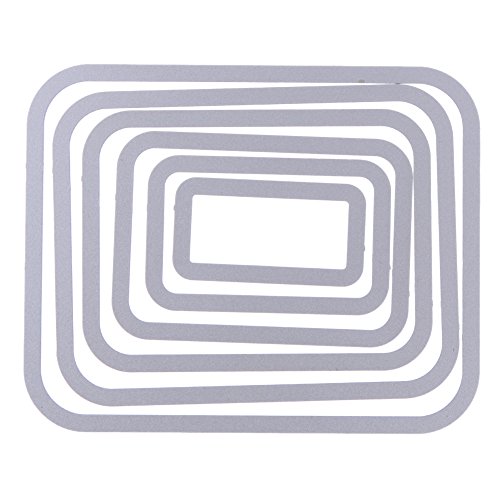 Amazingdeal365 6PCS Metall Form Stanzschablonen Schablonen Schneiden DIY Dekor Sammelalbum Karten Buchzeichen Lesezeichen als Geschenk für Freunde Geburtstag Kinder,Kindergarten Hobby Schule Handarbeit Unterricht usw. Ein tolles Geschenk! - 7