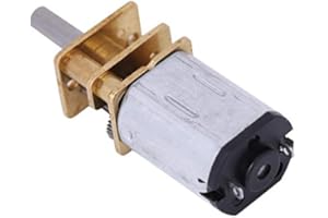 FTVOGUE N20 DC12V 200 tr/min Mini réducteur de vitesse moteur à courant continu avec boîte de vitesses entièrement en métal pour RC voiture Robot modèle bricolage moteur jouet