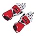 Produktbild CAheadY 1 Paar echtes Leder Moto Racing Motorrad Reiten Sicherheit volle Fingerhandschuhe Red M