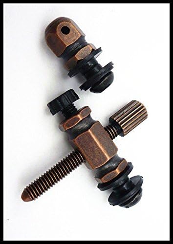 fablogix® Tattoo Machine Brass Contact Binding Post Sets kit shoulder washers screws no6
