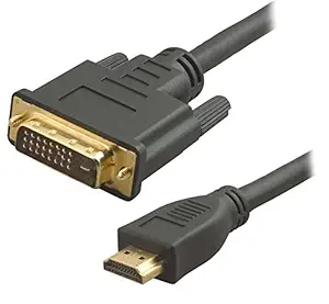 JIGYAS HDMI to DVI D Dual Link Cable 24+1 Pin DVI-D (1.5 Meter)