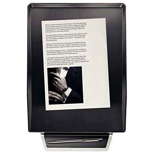 Leitz 52560094 Style Briefkorb mit Stiftablage, satin/schwarz - 3