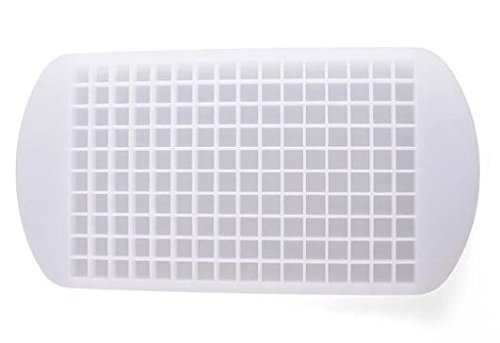 Silikon Eiswürfelform von Ms. Hot & Mr. Cool – flexible Silikonform für 160 Mini-Eiswürfelschale – Pralinenform – Sektkühler aus Eis - 4