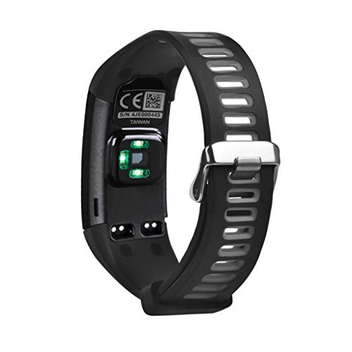 Preisvergleich Produktbild HappySDH Armband für Garmin Vivosmart HR, Smartwatch Zubehör Silikon Ersatzarmband Armbänder Smartwatch für Männer Frauen (Grau)