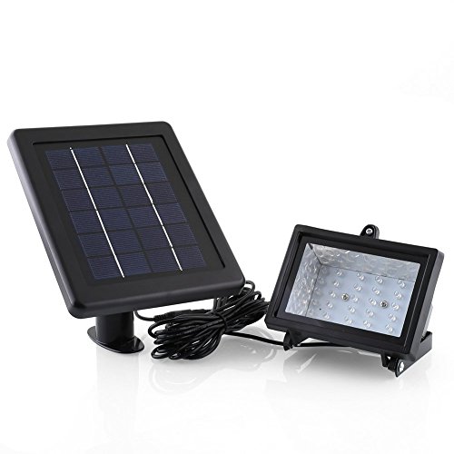 DECKEY Solarstrahler Solarspot Solarleuchte Solarlampe Garten Lampe Außenleuchte wasserdicht 30leds - 2