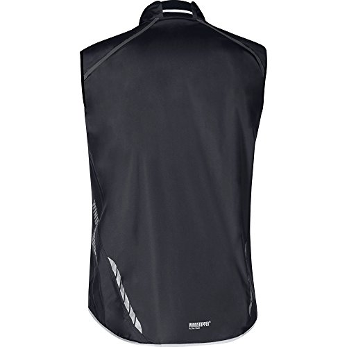 GORE BIKE WEAR Chaleco Ciclismo Carrera para Hombre, GORE WINDSTOPPER Active Shell, OXYGEN WS AS Light Vest, Talla M, Negro, VWAOXY990004 - Gore