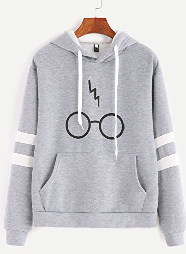 Minetom-Damen-Casual-Gedruckt-Streifen-Hoodies-Langarm-Jacke-Tops-Sweatshirt-Kapuzenjacke-Pullover-Crew-Neck-Mit-Kapuze-Sweatshirt