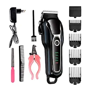 JEQUL Dog Hair Trimmer Electrical Pet Professional Grooming Machine Tool USB Rechargeable Shavers Cats Hair Cutter Dog Haircuter