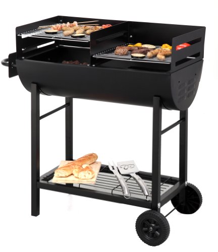 Tepro Holzkohlengrill Detroit, Schwarz - 4