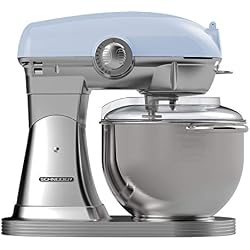 SCHNEIDER CONSUMER GROUP SCFP57BL Robot Patissier Vintage 5,7 l Die-cast 10 Vitesses Bleu, Métal, 34 cm