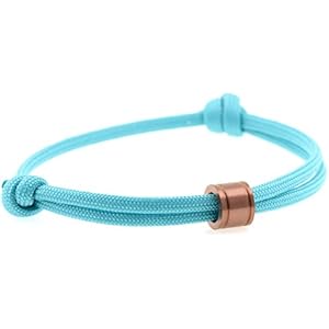 KOMIMAR Surfer Armband LAGOON on ROSE STEEL - cool lässiger Surf Style - Freundschaftsarmband - Skater - Segeln - Geschenkidee - Handgemacht - Yachting - Skipper - Strandschmuck - DIVER - Taucherarmband - Tauchen - Taucher - Unisex Armband