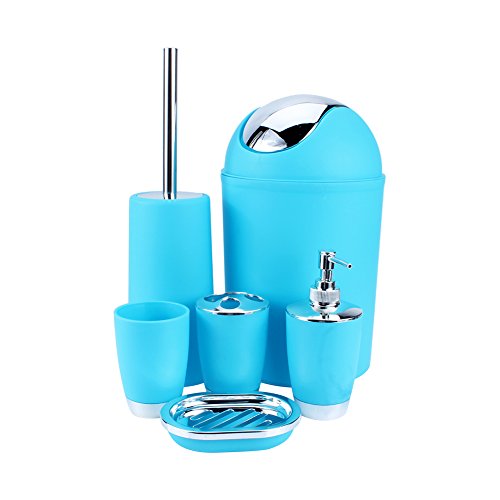 6 Pro Satz Europäischen Stil Badezimmer Produkten Set Minimalistische Haushaltsartikel (Blau) - 9