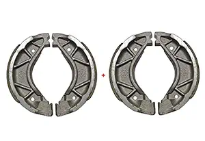 NIKAVI Motorcycle Front & Rear (Combo) Brake Shoe Set Compatible for Yemaha Ray (BSS09+BSS09)