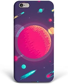 For iPhone 6 - iPhone 6s - Phone Back Case Hard Cover Custom Personalised Trendy Style Christmas Gift Present Abstract Modern Design Protective Plastic UK Brand Appfix Digital Planets Space Art