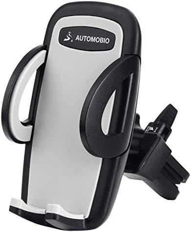 Car Phone Holder by Automobio – Universal Air Vent Holder – Adjustable Side Pads for Compatibility With iPhone, Samsung, HTC and Many More