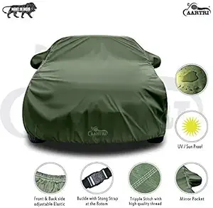 CREEPERS Fully Waterproof Car Body Cover with Mirror Pockets for New Hyundai Grand i10 1.2 Kappa VTVT Asta(Mehndi)