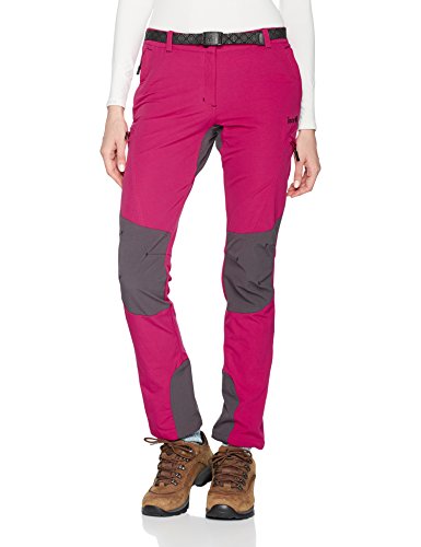Izas Ardisa Pantalones Mount-Stretch, Mujer, Fuxia/Gris Oscuro, S