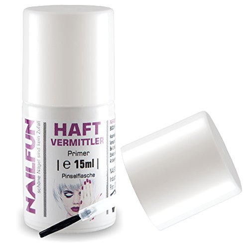 NAILFUN Haftvermittler Primer 15ml in der Pinselflasche – Top-Produkt, 1er Pack (1 x 15 ml) - 2