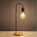 Produktbild MOREY Scandinavian moderne minimalistische Art und Weise kreativ Studie kleinen Holzschreibtisch Computer Schreibtischlampe warmes Schlafzimmer Nachttischlampe ( farbe : Schwarz )