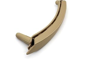 Goodithy Leder Türgriff Montage Beifahrerseite links/rechts Innentür Zug Griff Trim Ersatz für BMW X5 E70 X6 E71 E72 2007-2013 (Beige Links)