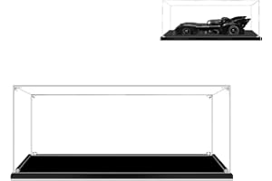 Hosdiy Vetrina Espositiva in Acrilico Compatibile con (Batman 1989 Batmobile) - Teca Vetrina per Lego 76139 (Solo Vetrina, Senza Modello)