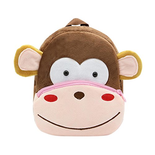 Preisvergleich Produktbild Winkey Rucksack für Kinder / Baby, Mädchen und Jungen, niedlich, Schultasche, Umhängetasche Monkey 26.5x24x10.5cm wide 20cm x height 24cm