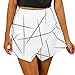 Produktbild AmyGline Röcke Damen unregelmäßiger Streifen Print Rock sexy lässig Party hohe Taille Hüfte kurzen Rock