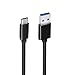 Produktbild fqiao Typ C 3.0 Kabel USB C Kabel 5 Gbps High Speed Synchronisieren und Aufladen und langlebigem Nylon geflochten Stärken Design für Samsung Galaxy S8 Samsung Galaxy S8 Plus Apple New MacBook, Nexus 5 x/6P, lumia950/950 X L, Chromebook Pixel und andere USB-C Geräte schwarz (1 m)