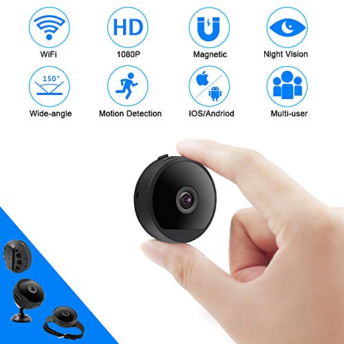 Telecamera Nascosta Telecamera Spia WiFi TANGMI Portatile Spy Cam 1080P HD Deczione di Movimento Telecamera di Sorveglianza