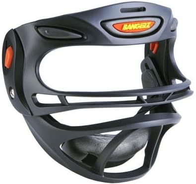 Bangerz Softball Safety Fielder\'s Mask, Black