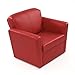 Kids armchair red | Faux leather | Children's armchair for boys and girls | Toddler couch | Tub Upholstered Foam Baby Chair Seat Stool for reading and play