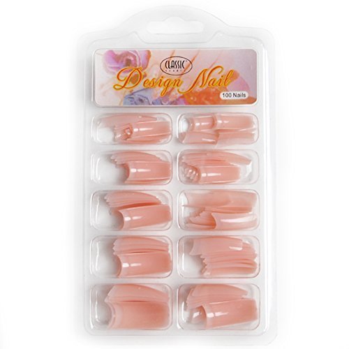 Fashion Gallery 100Pc French False Acrylic Nail Tips Art Peach