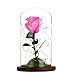 Produktbild TianranRT Romantisch Glas Rose Hochzeit Dekoration Zuhause Einrichtung Urlaub Geschenke (Hot Pink)