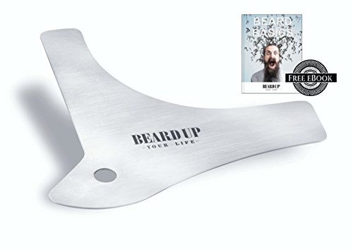 Premium Stainless Steel Stencil | Beard Styling Made in Germany | Shaving Template for your daily care | Simple Shapes, Trimming and Styling | Perfect Beard Line | Clean Contours | Consistency Symmetry | #Beard Up Your Life