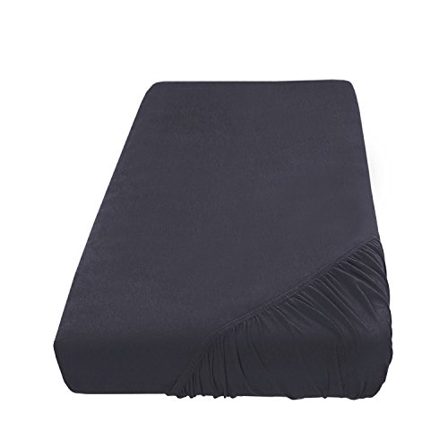 Topper Jersey Spannbettlaken | Boxspringbett | Spannbetttuch | 100% Baumwolle 180-200x200cm anthrazit / dunkelgrau - 2