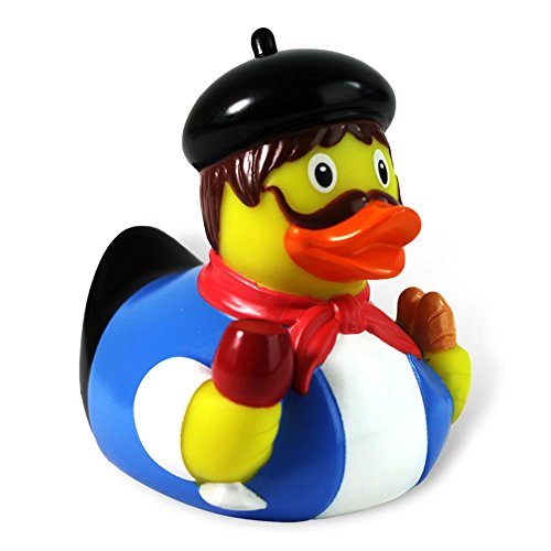 HC-Handel 919929 Vinyl Badeente "Franzose" 9 cm bunt