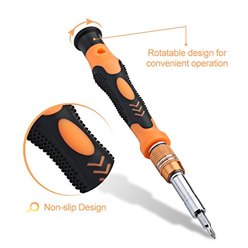 Schraubendreher Set , Topop 58 in 1 mit 54 Bits Magnetische Schraubendreher Set Schraubenzieher Werkzeugsortiment Werkzeugkoffer für Handy, Tablet, PC, MacBook, Uhr etc. - 4