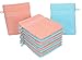 Produktbild Betz 10 Stück Waschhandschuhe Palermo 100% Baumwolle Waschlappen Set Größe 16x21 cm Farbe türkis und apricot