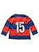M&Co Baby Boy Long Sleeve Number 15 Logo Stripe Print Sports Rugby Polo Shirt Collar T-Shirt Red 12/18 Mnth