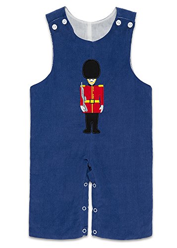 Aurora Royal "Queen"s Guard" Baby Boys Navy Cord Dungarees 12 Months