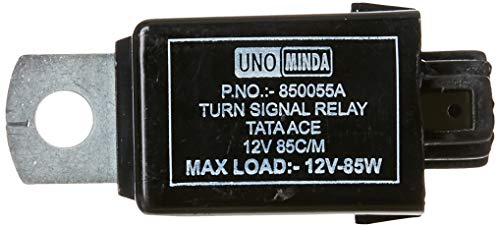 Uno Minda 850055A Electronic Flasher - 12V- 3 Pin, Coupler Type for Ace